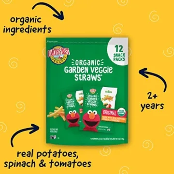 Organic Sesame Street Veggie Straws for Kids Snacks