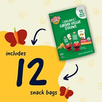 Organic Sesame Street Veggie Straws for Kids Snacks
