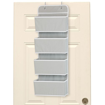 Simple Houseware 4 Pocket Over The Door Organizer