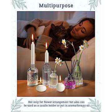 Yirilan Glass Bud Vases Set of 30, Small Vases for Flowers, Clear Flower Vases in Bulk for Centerpieces, Vintage Mini Vases for Wedding Decor, Home Table Decorations.