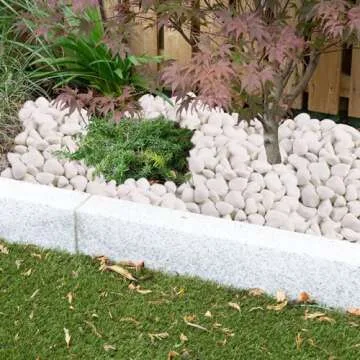 Lechloris Snow White River Rock Decorative Stones for Home Decor