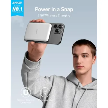 Anker 621 MagGo 5000mAh Magnetic Wireless Power Bank iPhone