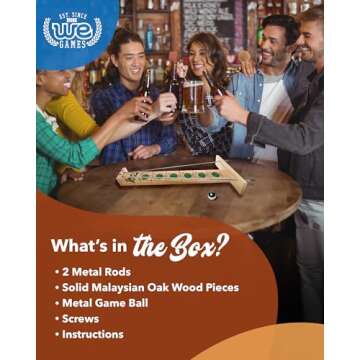 WE Games Shoot the Moon - Engaging Wooden Board Game