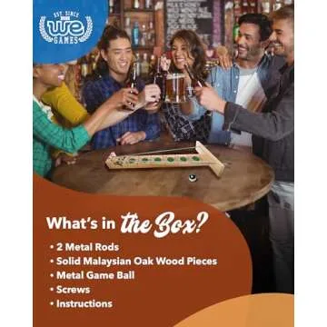 WE Games Shoot the Moon - Engaging Wooden Board Game