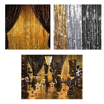 Adorox Metallic Foil Curtains for Amazing Event Decor