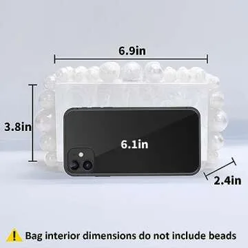 LADIHAB Acrylic Clutch Beaded Pearl Purses for Women Evening Clutch Glitter Marble Bags Purse for Wedding Cocktail Party