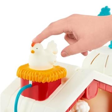 Battat Musical Toy Barn Set – 10Pc Farm Playset