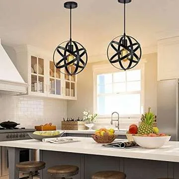 Crybeno Industrial Black Pendant Light for Stylish Spaces