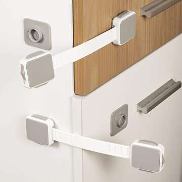 4PCS Baby Safety Cabinet Locks - Childproof Your Home Easily