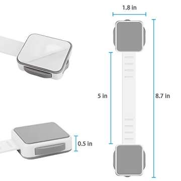 4PCS Baby Safety Cabinet Locks - Childproof Your Home Easily