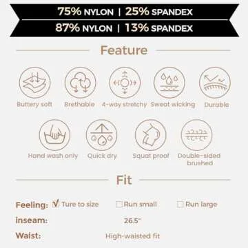 Aoxjox High Waisted Workout Leggings for Women Trinity Yoga Pants