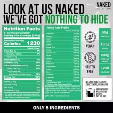 Naked Vegan Weight Gainer - Clean, Caloric & Nutrient-Dense