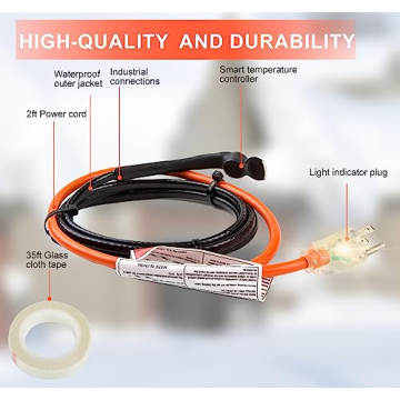 HEATIT Heating Cable Prevents Frozen Pipes - Energy Efficient