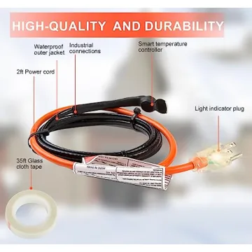 HEATIT Heating Cable Prevents Frozen Pipes - Energy Efficient