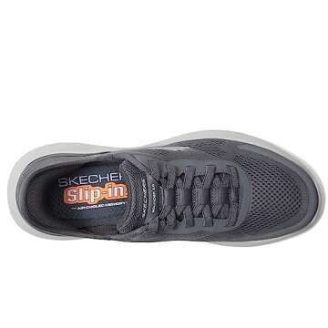 Skechers Men's Bounder 2.0 Emerged Slip-in Sneaker, Charcoal, 12 Wide
