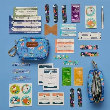 Keep Going Small Travel First Aid Kit for Kids - 60 Pieces