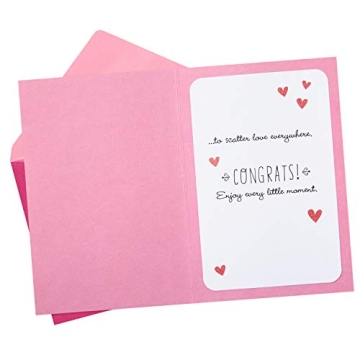 Pink Elephant Baby Shower Card for Girl