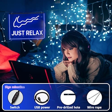 FANDERRIN Laser Dotted Neon Sign for Stylish Decor