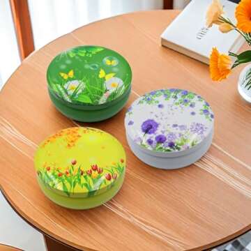 Citronella Candles Outdoor, Large Citronella Candle Set 3, 12 oz 3 Wick Citronella Oil Candle, Natur...