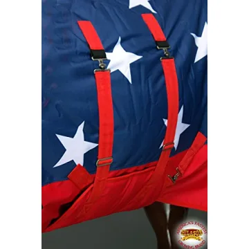 HILASON 1200D Horse Waterproof Blanket - American Flag