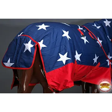 HILASON 1200D Horse Waterproof Blanket - American Flag