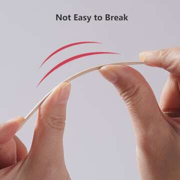 800PCS Pointed Cotton Swabs,4 inch Microblading Cotton Swab with Wooden Sticks for Makeup, Tattoo Permanent Supplies and Cleaning (8Packs)