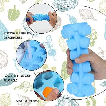 Pumpkin Silicone Molds Fall Leaves Chocolate Fondant Mold Ice Cube Cupcake Mold for Thanksgiving Harvest Candy Muffin Chocolate Candle Soap Baking Tools, 5 Pieces Chocolate Molds