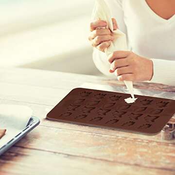 Pumpkin Silicone Molds Fall Leaves Chocolate Fondant Mold Ice Cube Cupcake Mold for Thanksgiving Harvest Candy Muffin Chocolate Candle Soap Baking Tools, 5 Pieces Chocolate Molds