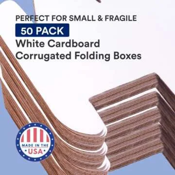 BOX USA Shipping Boxes 6"x6" for Mailing and Storage - 50-Pack