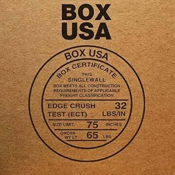 BOX USA Shipping Boxes 6"x6" for Mailing and Storage - 50-Pack
