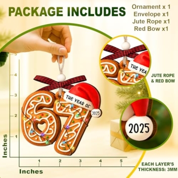 Viral 67 Gingerbread Christmas Ornament - The Perfect Funny Gift for 2025!