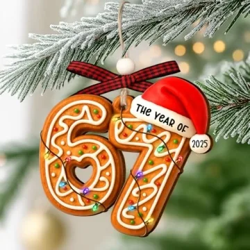 67 Gingerbread Christmas Ornament - Funny Meme Gift 2025