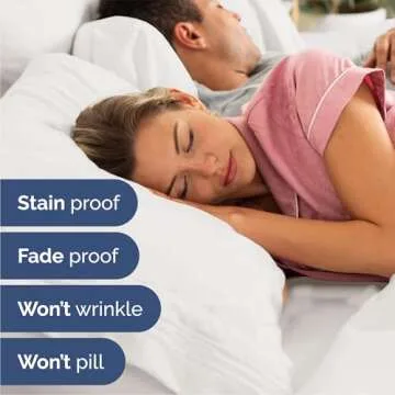 Queen Size 4 Piece Sheet Set - Comfy Breathable & Cooling Bed Sheets Set - Hotel Luxury Bedding for Women, Men, Kids & Teens - Deep Pockets, Easy-Fit, Soft and Wrinkle Free - Oeko-Tex - Antique White