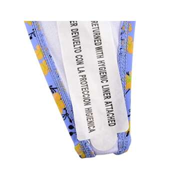 ninovino Floral Triangle Bikini Top Thong Swimsuit Tie Side Bikini Bottom Thong Gorgeous Retro 2 Piece Bathing Suit Tie Two Side Swimwear,Purple&Yellow Floral,S