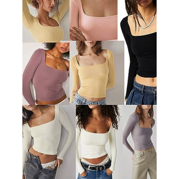 Stylish Long Sleeve Crop Top for Trendy Women