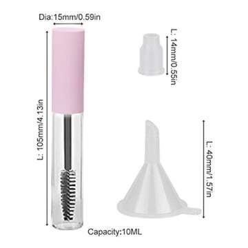 GTHER 10PCS 10ML Empty Mascara Tubes for DIY Beauty