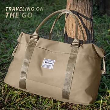 Travel Duffel Bags for Women Mens Waterproof Weekender Carry on Bag Sports Gym Bag Travel Tote Bags ...