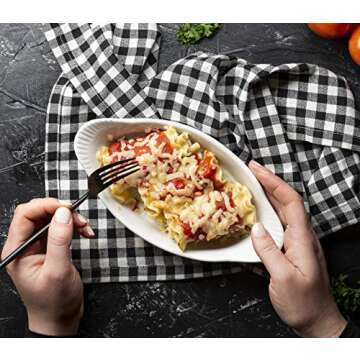 Kook Au Gratin Baking Dishes Set of 6 - Elegant & Functional