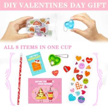 DAZONGE Kids Valentine's Day Stationery Set 24-Pack