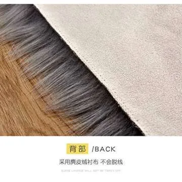 Heart Shaped Soft Faux Sheepskin Rug for Cozy Decor