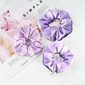 Jaciya Satin Silk Scrunchies for Hair - Stylish & Durable