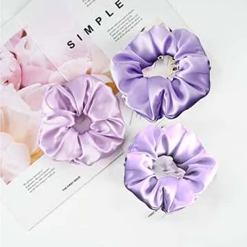 Jaciya Satin Silk Scrunchies for Hair - Stylish & Durable