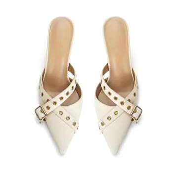 Dsevht Black Kitten Heels - Stylish Comfortable Dressy