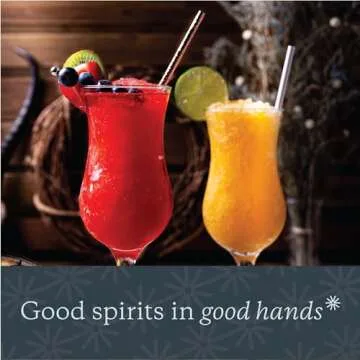 Vikko Hurricane Glasses Set of 4 for Tropical Cocktails