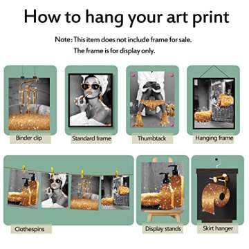 Stylish Luodroduo Glam Wall Art Set of 6 Posters