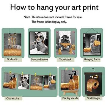 Stylish Luodroduo Glam Wall Art Set of 6 Posters