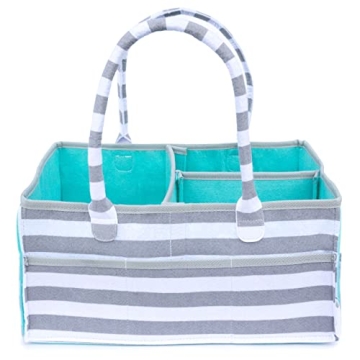 ARABELLA BABY Diaper Caddy Organizer for Boy or Girl - Diaper Change Tote for Home, Car or Travel - ...