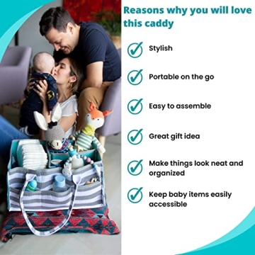 ARABELLA BABY Diaper Caddy - Stylish & Versatile