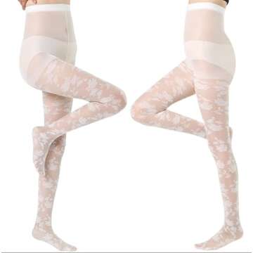 Sahabowi Women Pantyhose, Sheer High Waist Tights, Control Top Stockings, Super Elasticity&Thin (HLW...