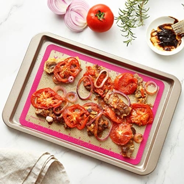 GUANCI Silicone Baking Mat Set for Macarons & Cookies